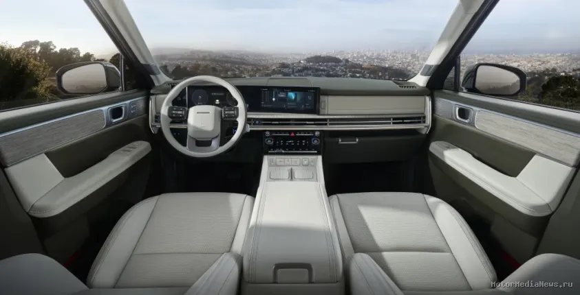 Интерьер Hyundai Santa Fe 2024