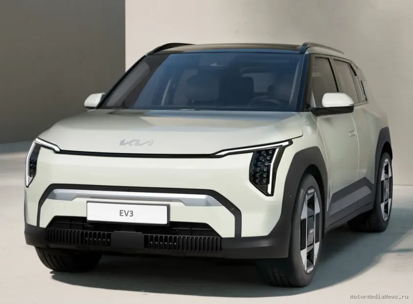 Новый внешний вид Kia EV3 2025